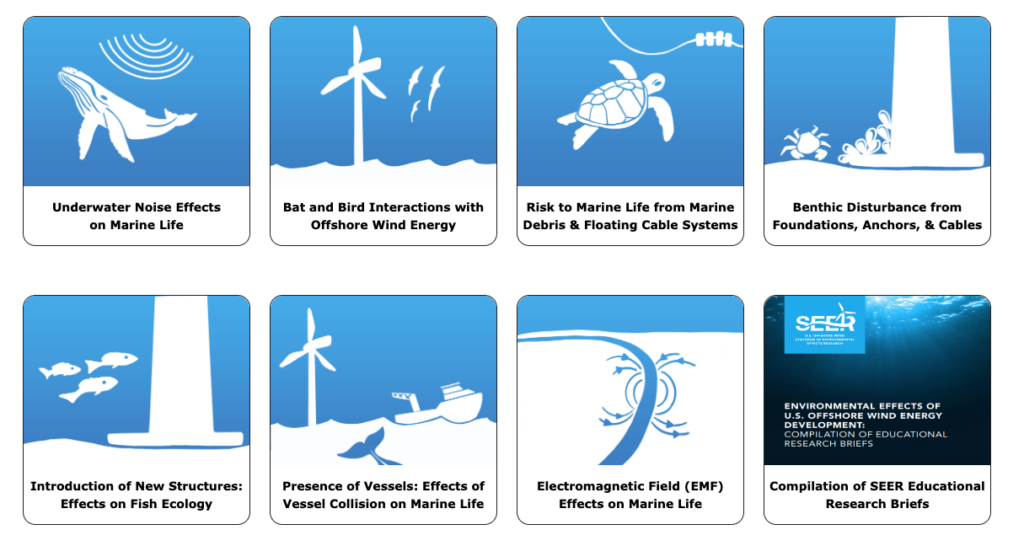 the 7 research topics that SEER covers